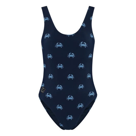 Crab, Blue, Women's Swimsuit