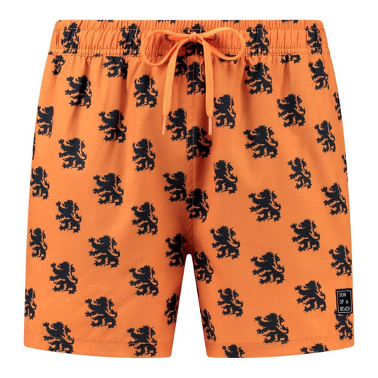 Orange Lion, Men's swimming trunks