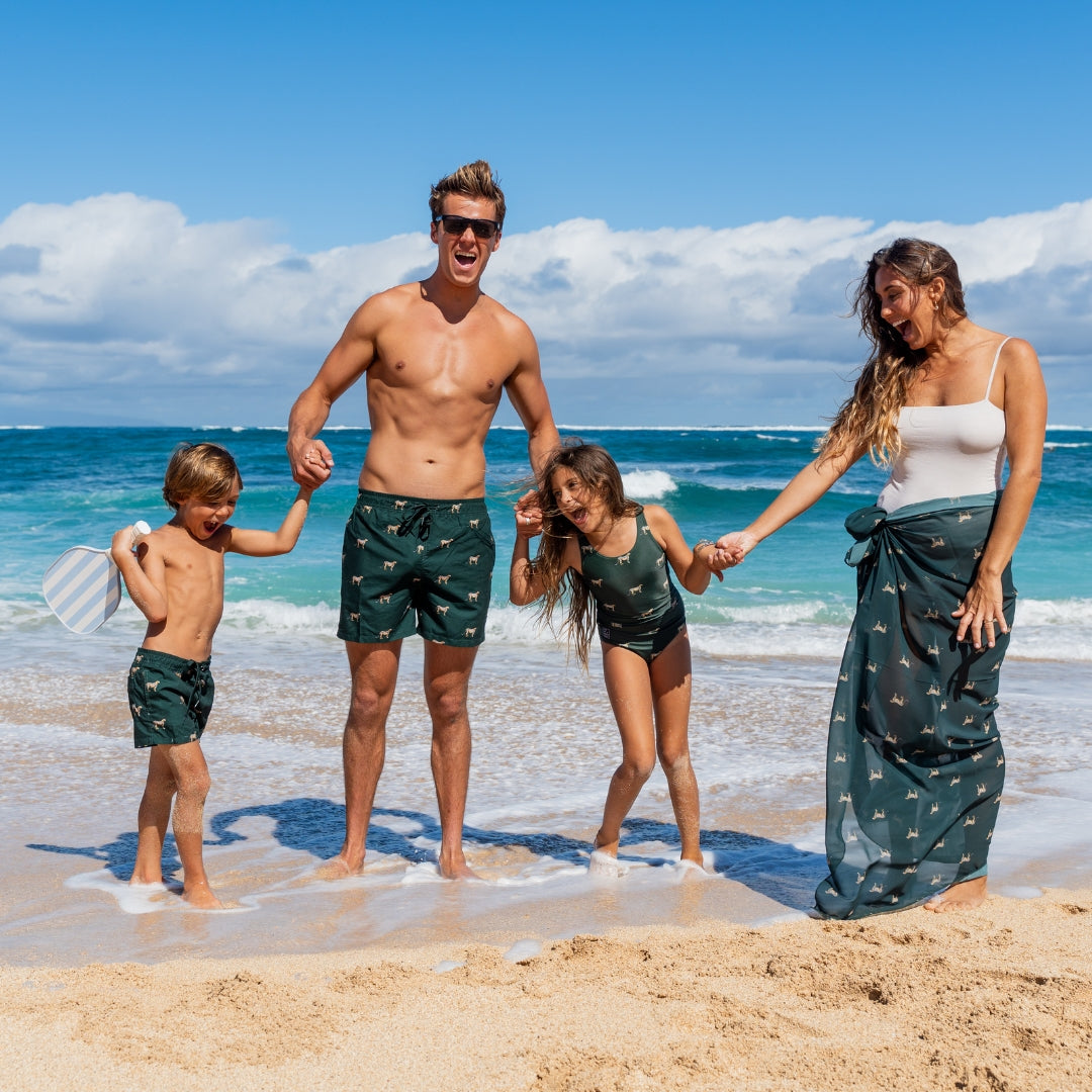 Panther 2.0, Father and son swim shorts