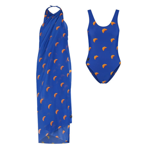 Croissant, Ladies Swimsuit/wrap