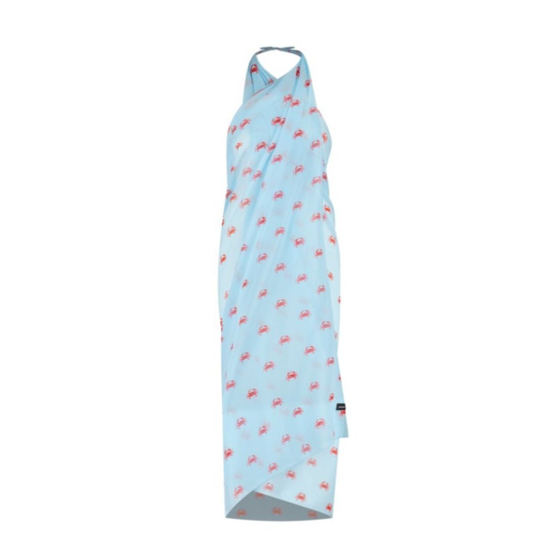 Crab, Light blue, Ladies shawl