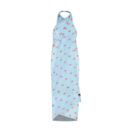 Crab, Light blue, Ladies shawl