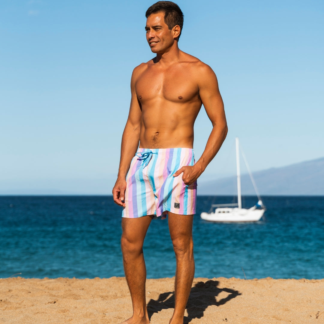Rainbow, Father and son swim shorts