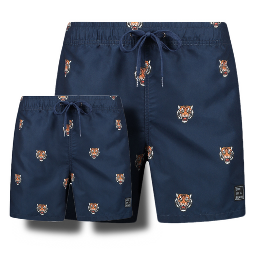 Tiger Head, Father and Son swim shorts