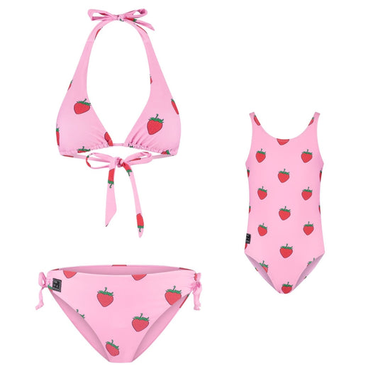 Strawberry, Mother and daughter bikini/swimsuit
