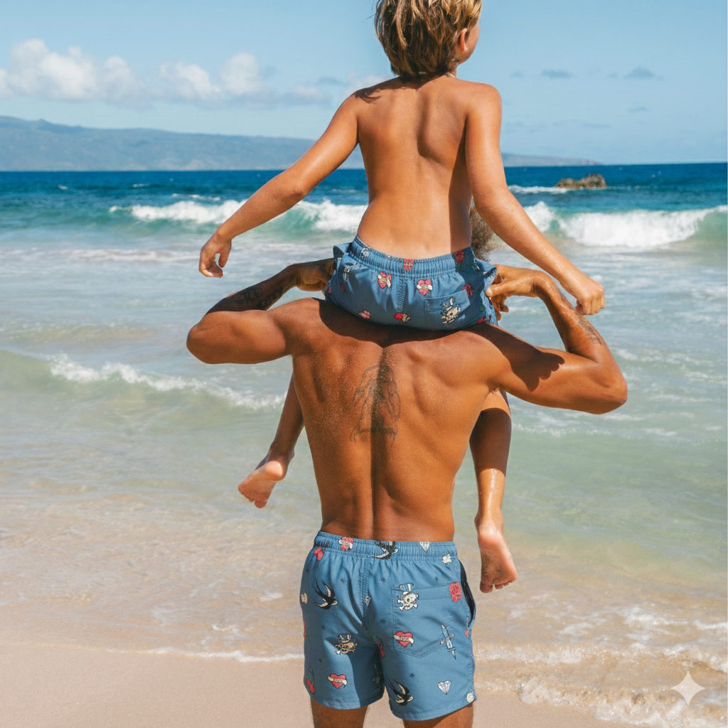 Tattoo, Boys Swim Shorts