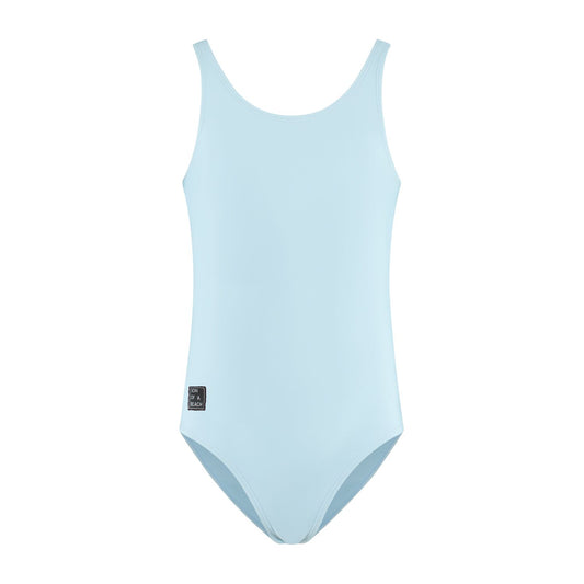 Solid, Light Blue, Girls Swimsuit